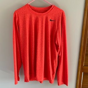 Medium orange dry fit Nike long sleeve t shirt
